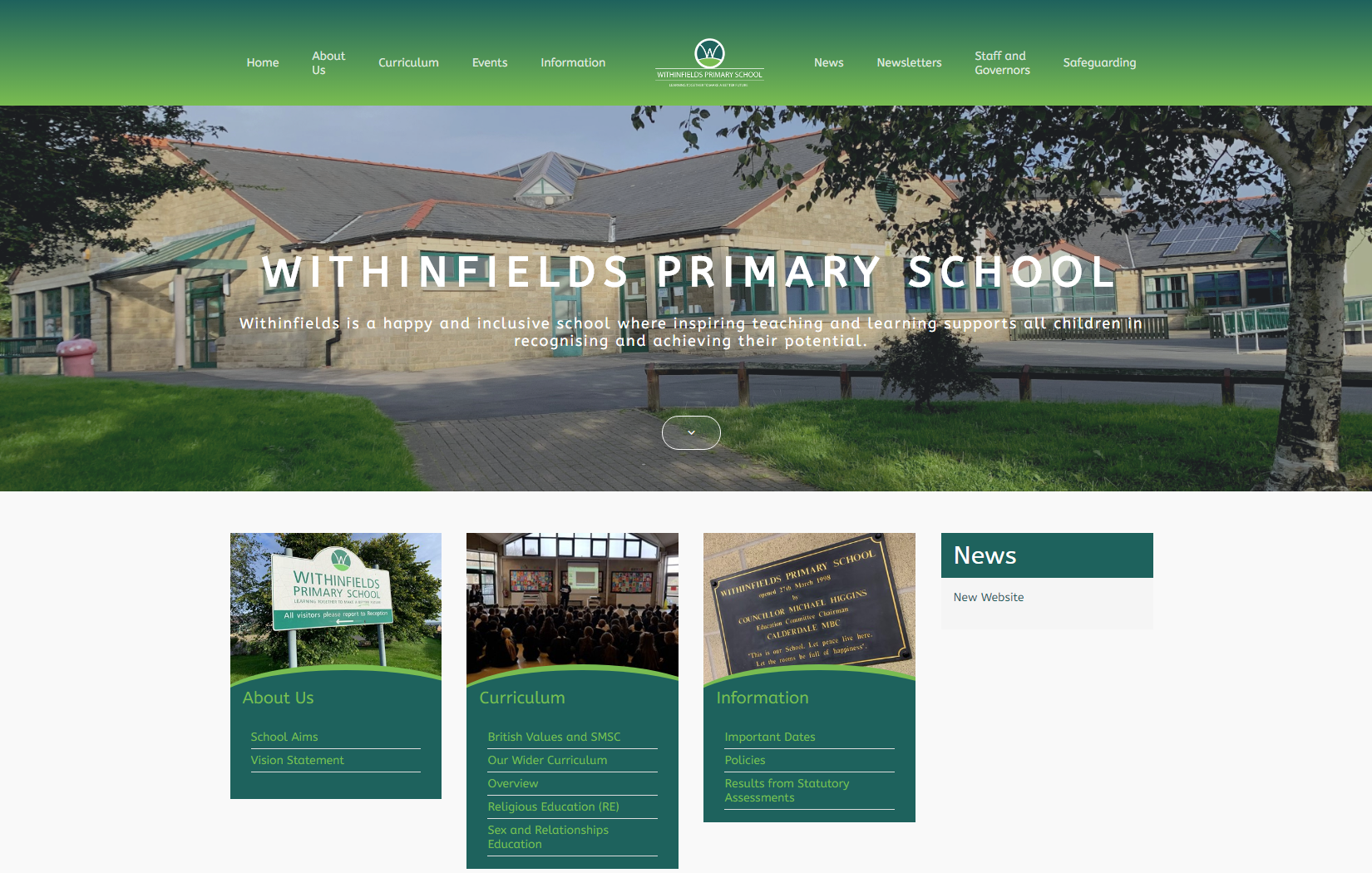 Withinfields Primary School Goes Live